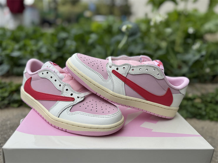 Air Jordan 1 Low x Travis Scott Pink – Baskets Low Streetwear Collection