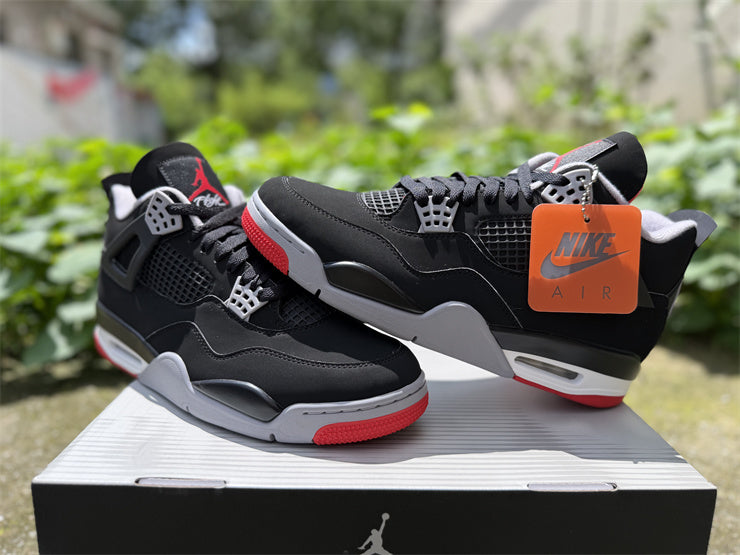 Air Jordan 4 Retro OG Bred / Black Cement – Baskets Montantes Mythiques