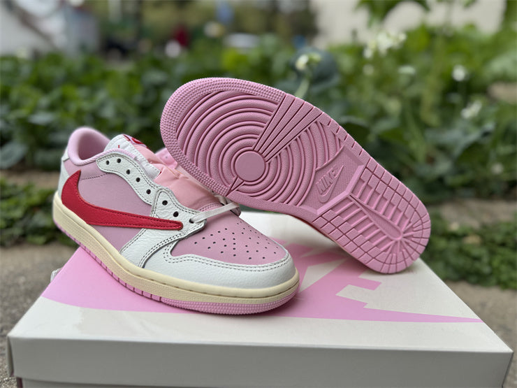 Air Jordan 1 Low x Travis Scott Pink – Baskets Low Streetwear Collection