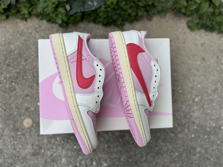 Air Jordan 1 Low x Travis Scott Pink – Baskets Low Streetwear Collection