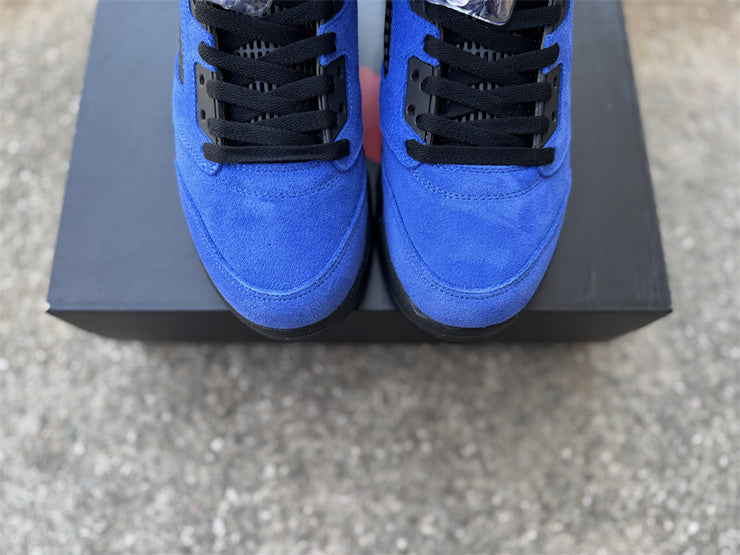 Air Jordan 5 Retro Blue Elephant Print – Baskets Montantes Streetwear
