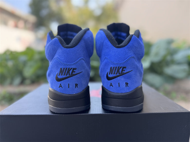 Air Jordan 5 Retro Blue Elephant Print – Baskets Montantes Streetwear