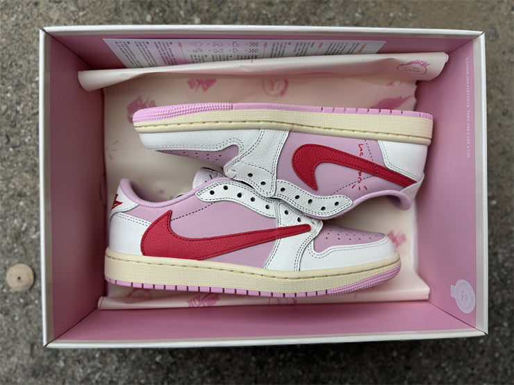 Air Jordan 1 Low x Travis Scott Pink – Baskets Low Streetwear Collection