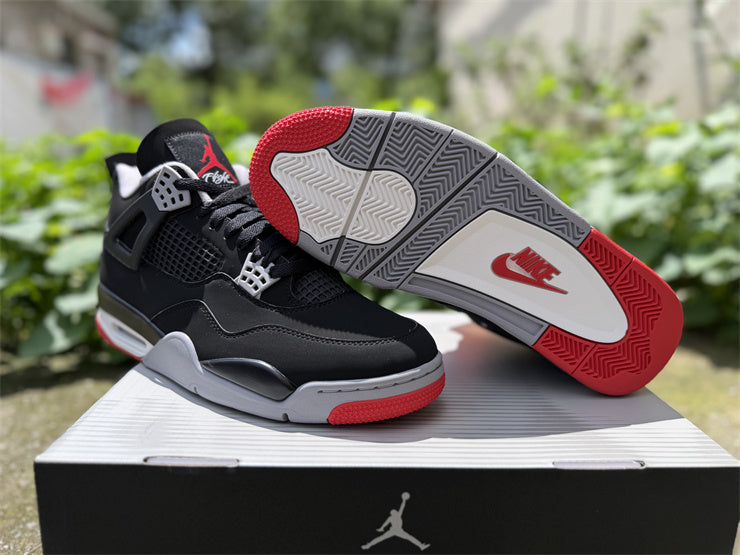 Air Jordan 4 Retro OG Bred / Black Cement – Baskets Montantes Mythiques