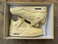 Air Jordan 4 Retro Tan Canvas – Baskets Montantes Monochrome Beige
