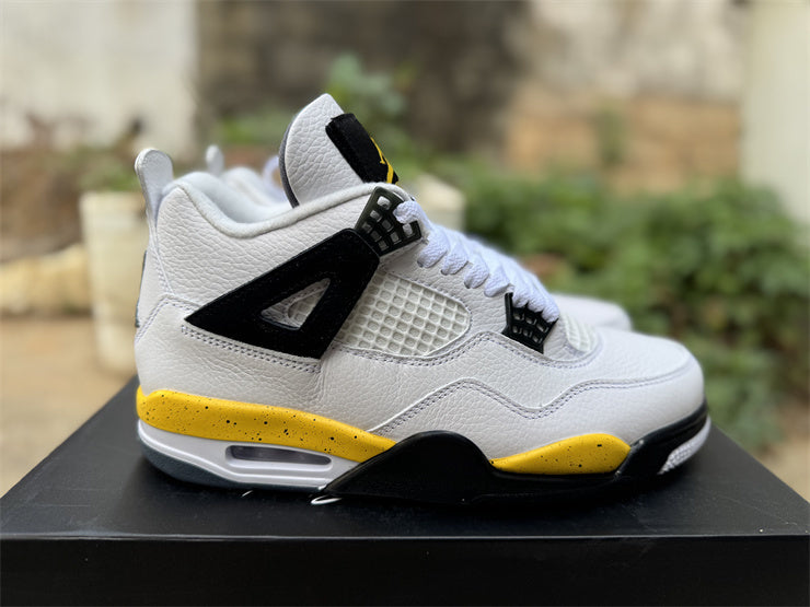 Air Jordan 4 Retro White Yellow – Baskets Montantes Homme / Femme